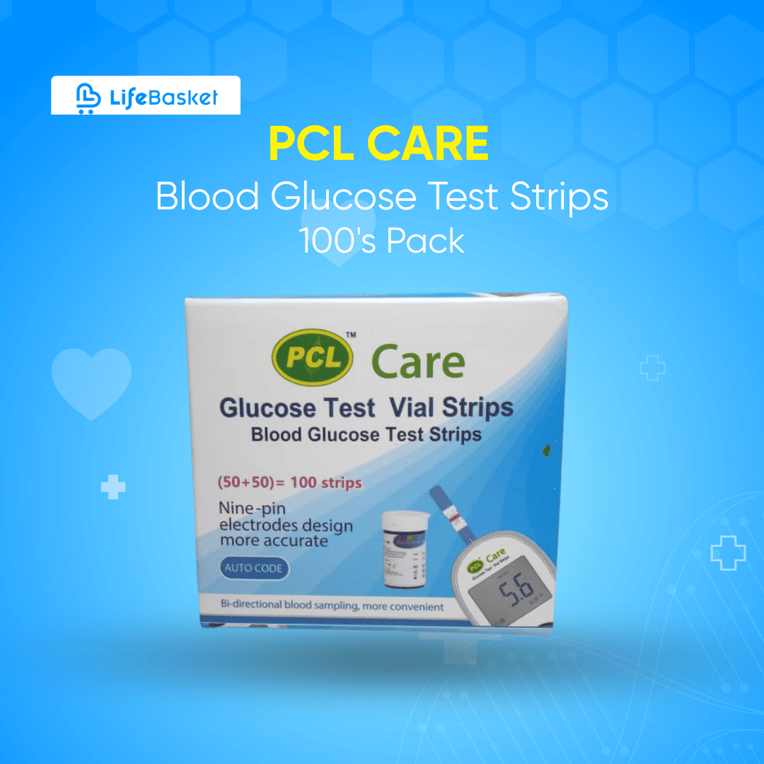 PCL Care Glucose Meter Strip 100Pcs