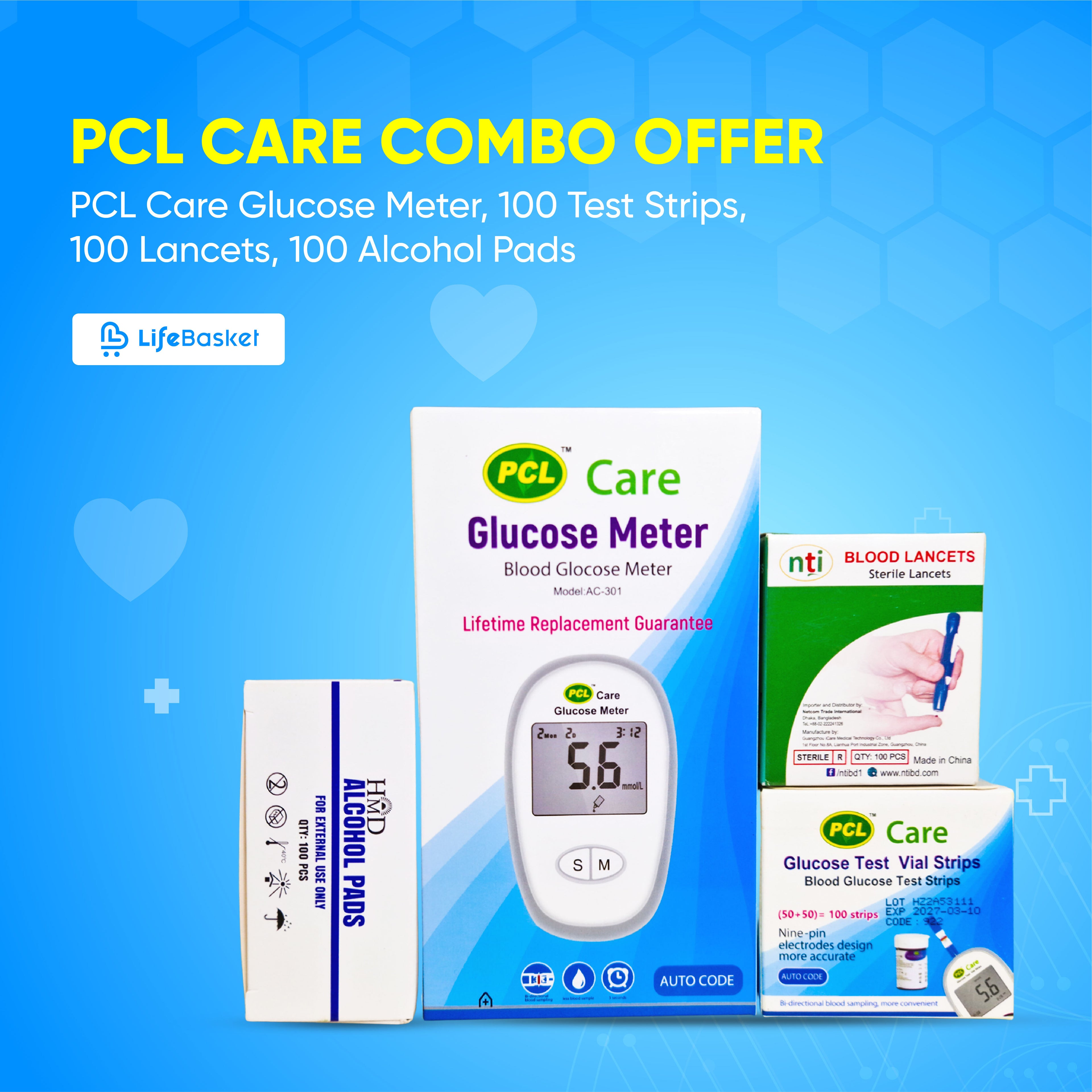 PCL Care Glucose Meter Combo Offer