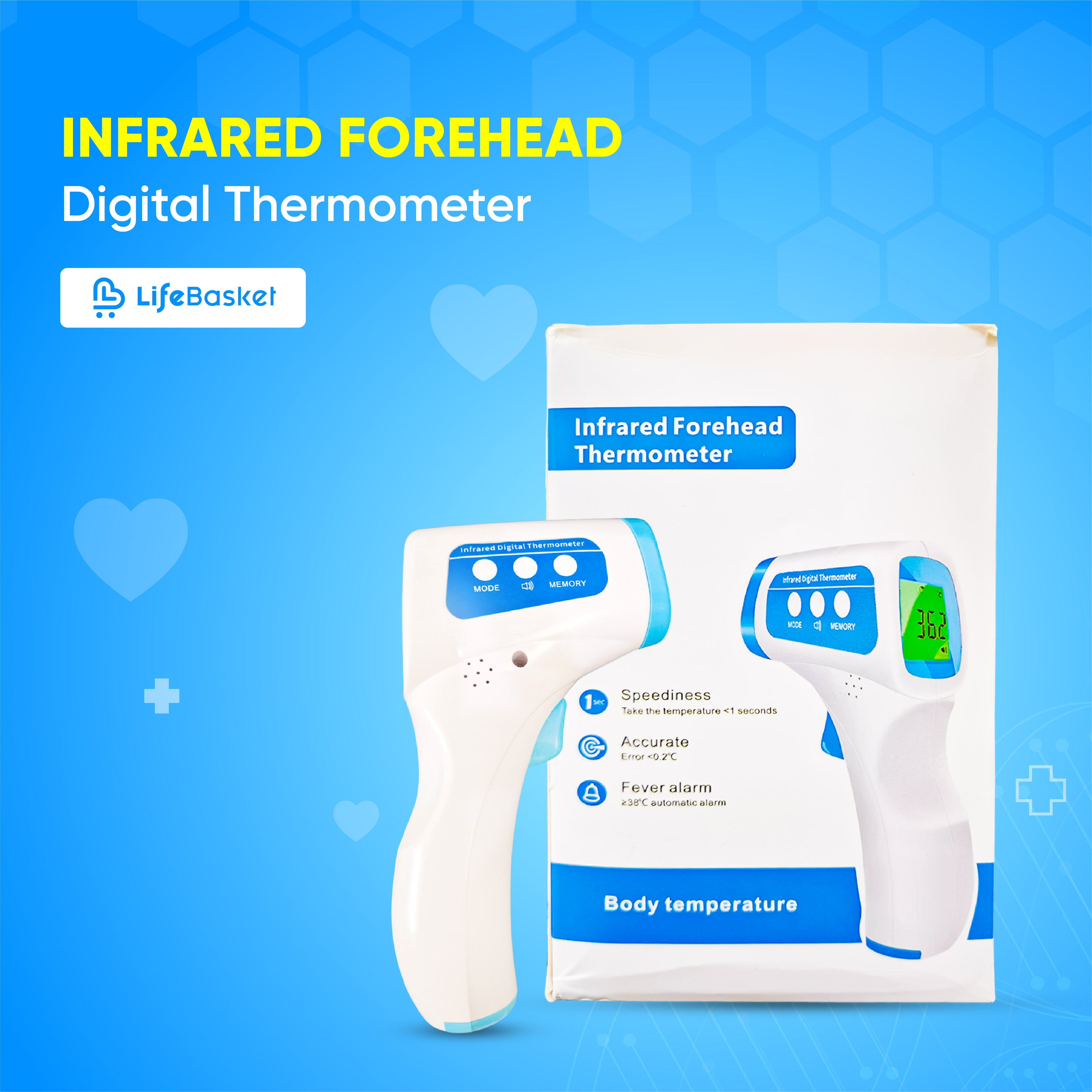 Infrared Forehead Digital Thermometer Gun