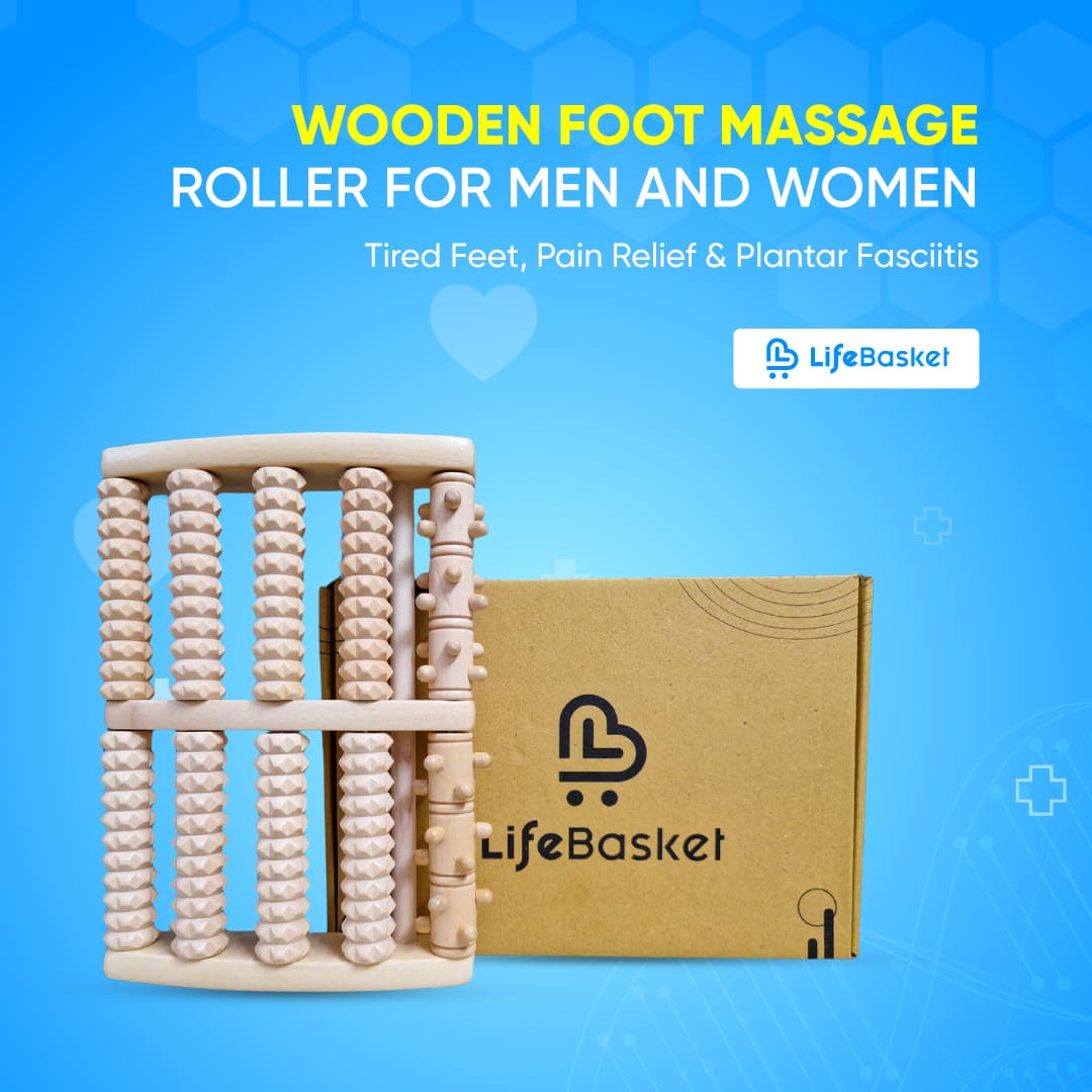Wooden Foot Massage Roller